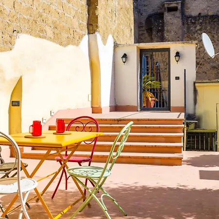 La Terrazza Nel Centro Di Con Parcheggio Privato * Nápoly