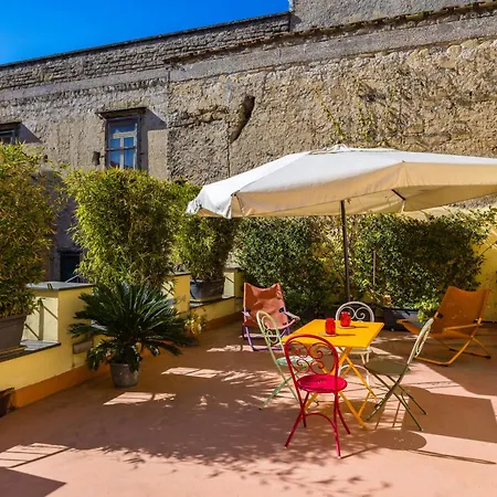 La Terrazza Nel Centro Di Con Parcheggio Privato * 나폴리